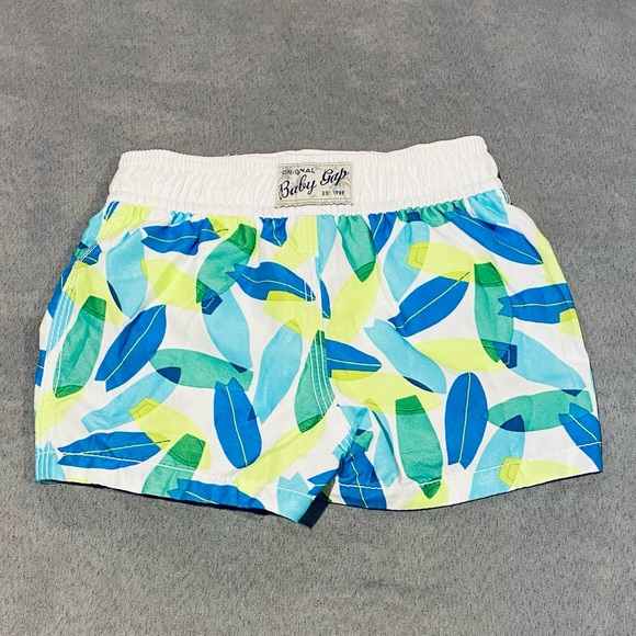 Baby GAP Swim Trunks Rash Guard Bundle Neon SZ 0-6 Months - Picture 7 of 8